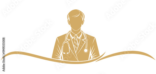 Vector silhouette illustration for international doctor's day