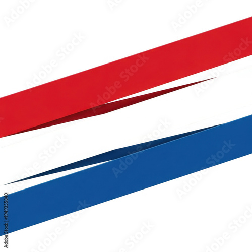 Three horizontal stripes of red, white, and blue representing a national flag isolated on transparent background Free Download Three horizontal stripes of red, white, and blue representing a national flag isolated on transparent background - GFXLoad