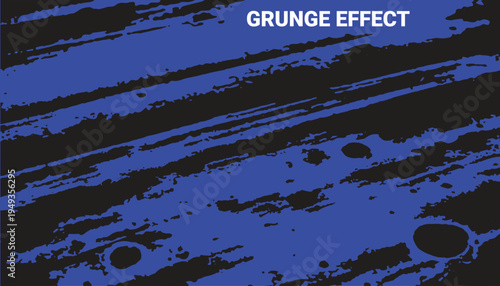 Blue grunge effect background with black scratches and distressed texture overlay