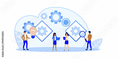 Team collaboration and innovation with cloud technology and data analysis