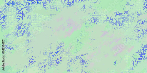 Abstract background with a speckled pattern of blue and green hues