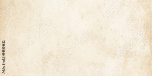 Light beige vintage paper texture with subtle mottled grunge effect, elegant parchment background for design. A blank antique parchment page featuring a stained brown grunge texture 