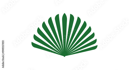 Green leafy logo design element.