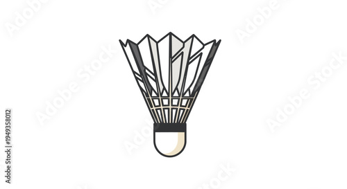 Badminton Shuttlecock Sports Equipment Closeup.