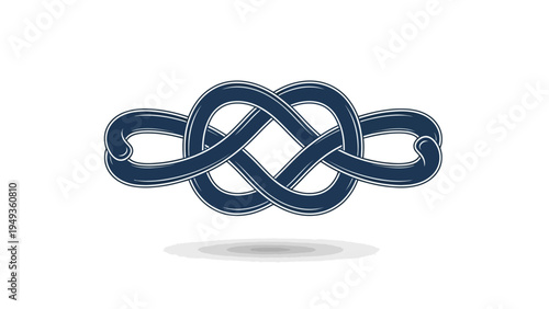 Blue Celtic Knot Design.