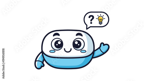 Cartoon Character Idea Bulb.