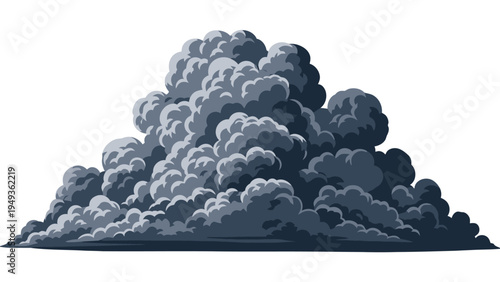 Dark Smoke Cloud Formation.