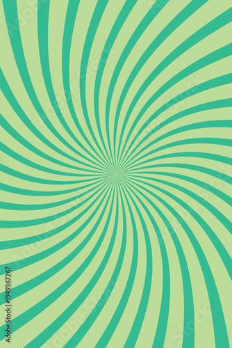Fresh mint and lime green spring groovy swirl retro pattern background abstract twisted psychedelic wavy optical illusion