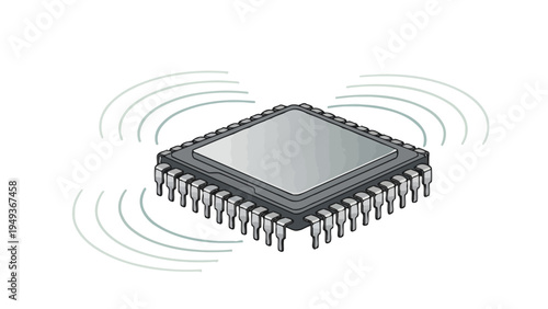 Microchip Processor Circuit Board.
