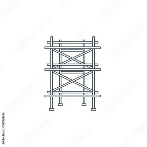 Scaffolding structure for construction sites only.