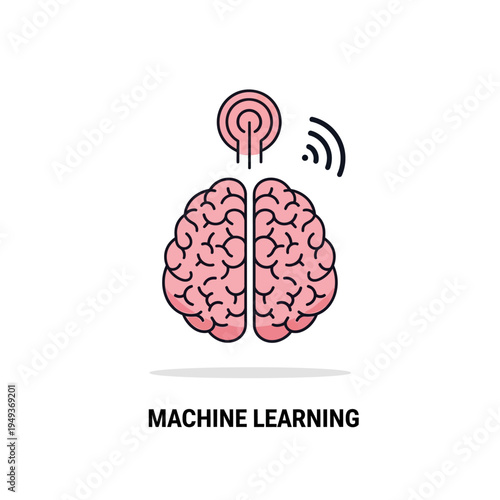Brain with antenna learning technology.
