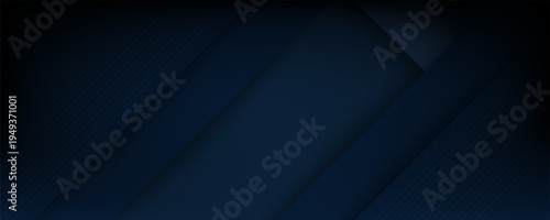 Modern simple dark navy blue background with overlap triangle layers. Blue abstract background with blank space for text. Modern element for banner, eps 10