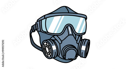 Gas Mask Protective Breathing Equipment.