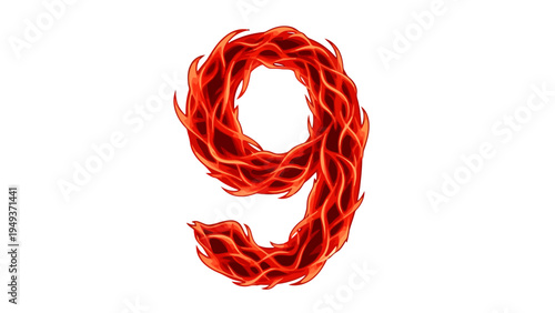 Flaming Number Nine.