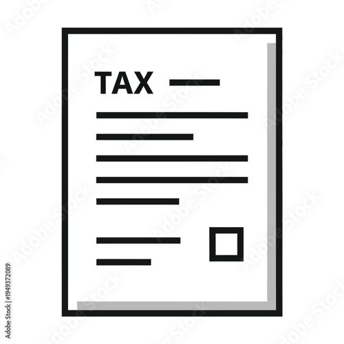 Tax form document with lines and checkbox