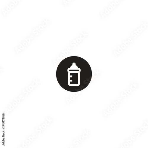 Baby Bottle Feeding Icon