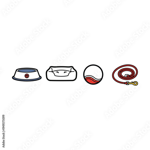 flat design car emergency kit icons with spare tire, jumper cables, and warning triangle