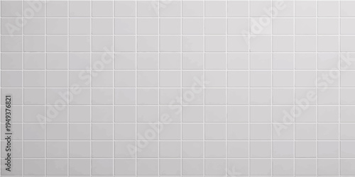 Seamless white squared paper texture with a blank grid pattern design creates a clean vector graph backdrop for architectural surfaces or business page illustrations
