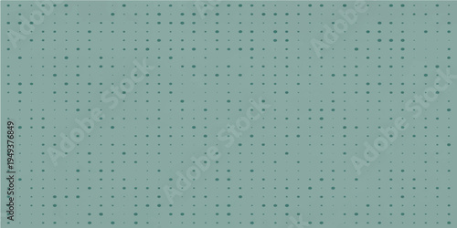 Seamless abstract blue background design featuring a geometric circle pattern and light gray polka dots with a vintage paper texture for an artistic backdrop