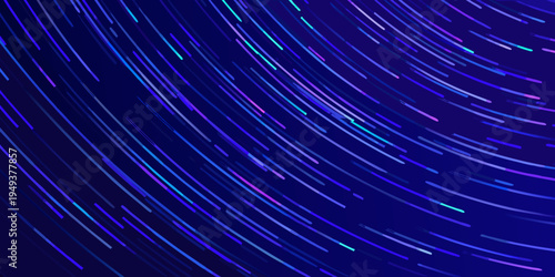 Abstract streaks of vibrant blue purple and cyan light create a dynamic pattern