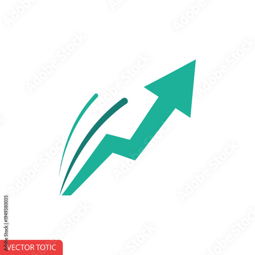 Green Arrow Pointing Upwards Trend.