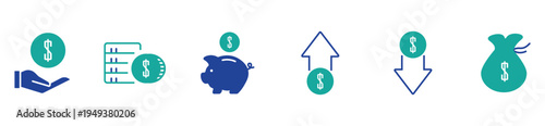 Savings, Budget, and Financial Planning Icons