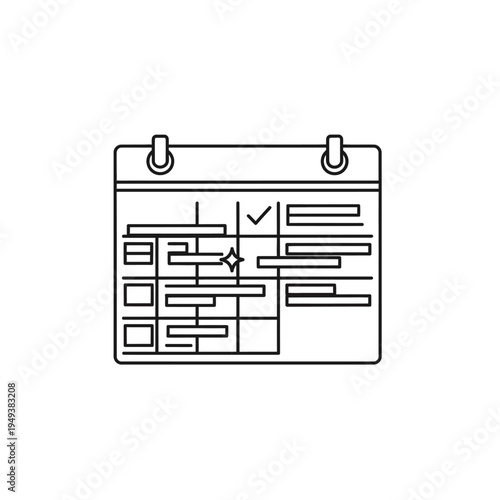 A calendar with marked dates.