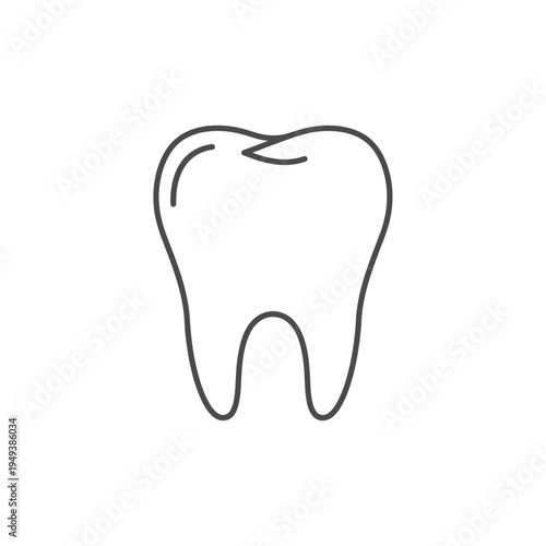 Tooth dental health care symbol icon.