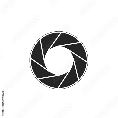 Camera shutter icon graphic design.