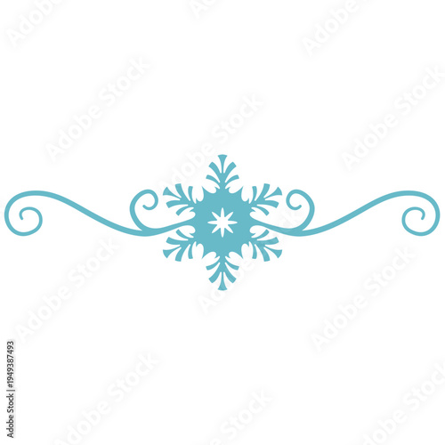 Snowflake Swirl Border