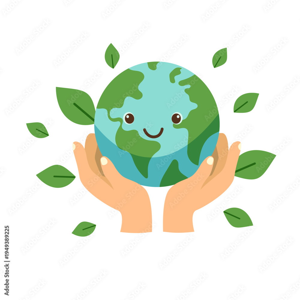 Fototapeta premium World environment day banner. Vector illustrations for graphic and web design, business presentation, marketing and print material.Earth day 