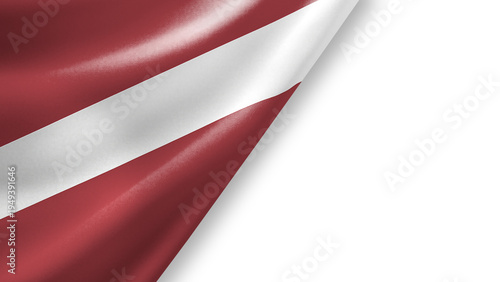 Free Download Latvia Waving Fabric Flag Isolated on Transparent Background with Copy Space - GFXLoad