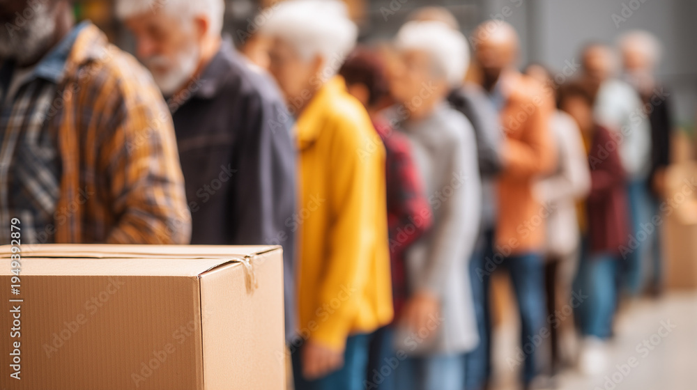 Fototapeta premium Food Bank Line