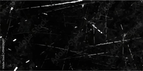 Dark grunge scratched texture, black surface with random white scratch lines, chaotic distressed marks, high contrast monochrome, industrial abstract texture, ultra detailed.