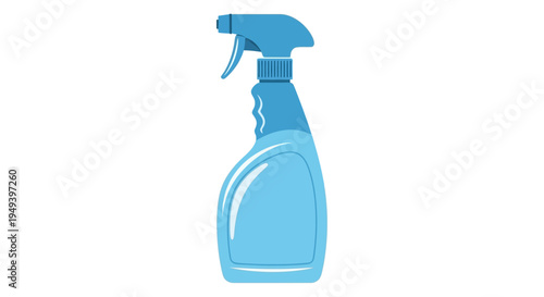 Blue Spray Bottle for Cleaning Purposes.