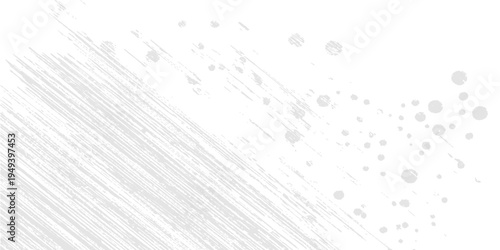 Abstract white brushstrokes and splatters create a minimalist backdrop, showcasing a sense of modern artistic expression, visual texture, and subtle depth.