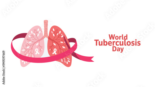 Tuberculosis Awareness and Lung Health Medical Concept, World Tuberculosis Day, World Health Day, World Lung Day