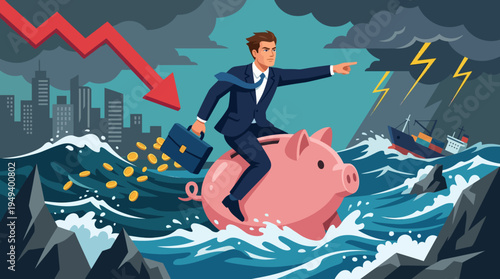 Financial downturn challenge determined leader steers savings through turbulent market