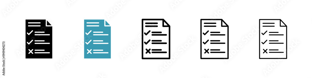 Fototapeta premium Guidelines icons collection in black and blue colors