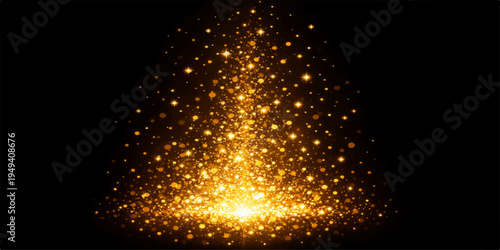 Explosion of Light and Stars Holiday Glittering Night