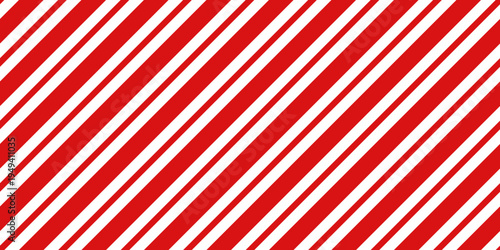 Red and white diagonal stripes candy cane pattern background