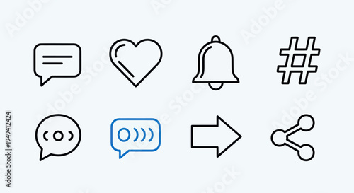 Social media icon set