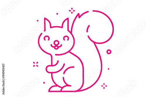 Fluffy white baby sheep cartoon illustration, simple line art, innocent and cute