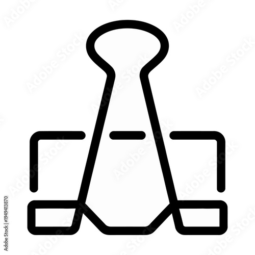 Vector outline of a paper clip icon