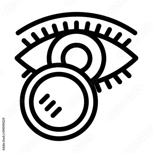 Vector of an eye with a padlock symbolizing privacy protection