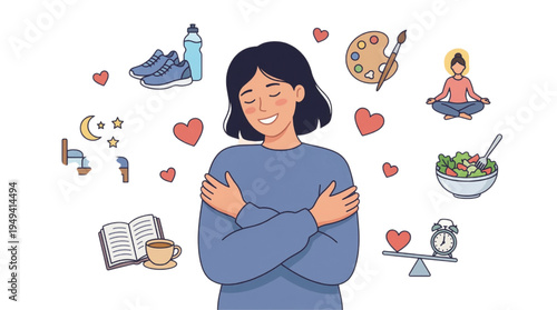 Embracing self-care for a balanced life A holistic approach to well-being and happiness through healthy habits