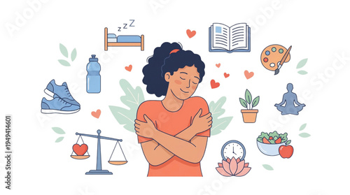 Self-care and well-being activities for a healthy lifestyle