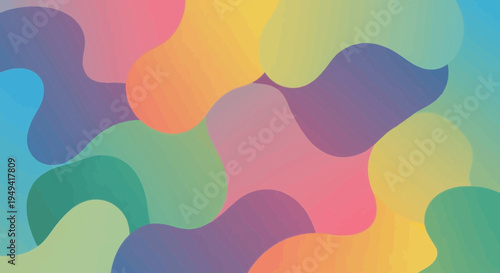 Abstract Colorful Organic Shapes with Subtle Texture Background