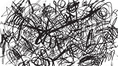 An artistic rendering shows broad, sweeping brushstrokes forming an expressive, horizontal wave shape characterized by heavy texture and rough edges.