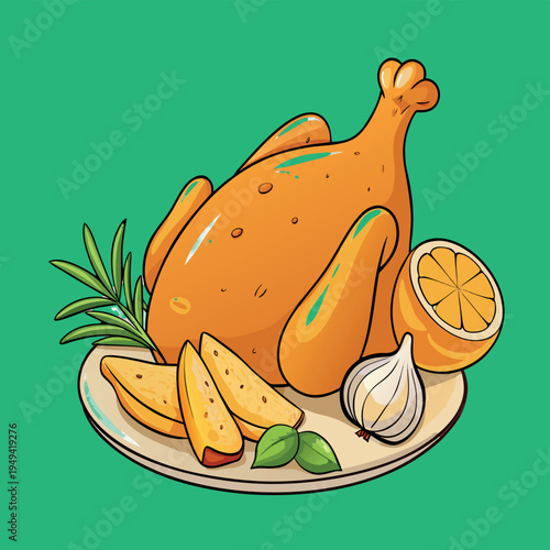 Golden crispy fried chicken wings